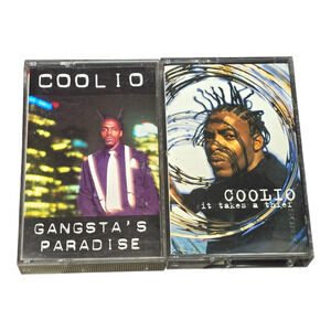 Coolio Gangsta's Paradise & It Takes a Thief Cassette Tape Bundle